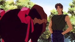 Handsome naked cutie attacked by horny tentacle