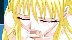 Submissive blonde slave does anything they want to