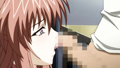 Young and busty lovely cutie swallows hard erection and gets drilled