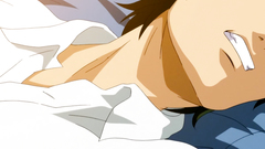 She pleases his cock with a hot titsjob in hentai porn