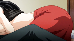 She pleases his cock with a hot titsjob in hentai porn