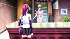 Busty sexy teens in mini skirts in erotic hentai toon