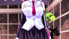 Busty sexy teens in mini skirts in erotic hentai toon