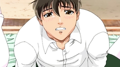 Handsome black-haired slut spreads her legs and pussy