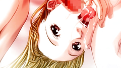 Seductive blonde cutie plays with cock standing on her knees