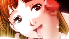 Seductive blonde cutie plays with cock standing on her knees