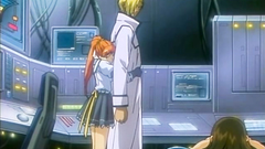 Young and cute babes in erotic hentai cartoon