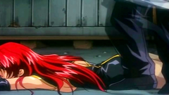 Busty brunette and redhead babes in porno toon