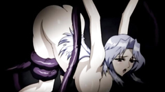 Beautiful hentai babes and horny evil monsters