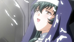 Lustful nun covered with a sticky cum - hentai cartoon