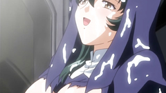 Lustful nun covered with a sticky cum - hentai cartoon