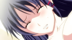 Young and sexy brunette surrounded by many hard dicks