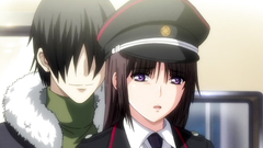 Awesome busty babe fucked in own train