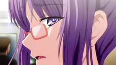 Busty sexy brunette girl seduced in the changing room