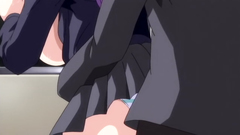 Busty sexy brunette girl seduced in the changing room