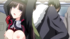 Hot brunette cutie molested and teased by the stranger