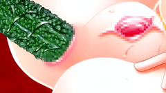 Awesome solo girl rides huge cock sex toy