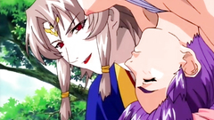 Hot half-naked cutie gets in the trouble