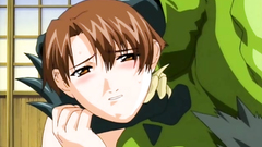 Evil green monster want to fuck all of them - hentai sex toon