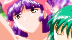 Naked busty lesbians in awesome hentai cartoon