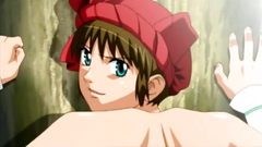 Naked babe tied up and fucked in the woods