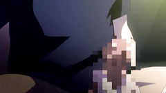 Sexy girl with long legs plays with big cock