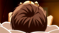 Hot blonde teen in stocking with stripes fucks hard