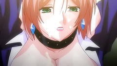 Awesome redhead slut covered with a warm cum