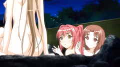 Young adorable cuties serve one cock and play together