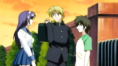 Handsome brunette schoolgirl fucks hard