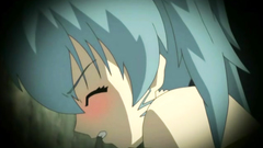 Seductive brunette spreads her long legs and gets licked