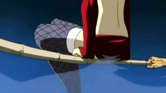 Seductive brunette spreads her long legs and gets licked