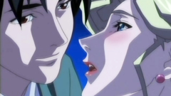 Hot blonde with gorgeous body in hentai porn video