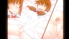 Beautiful teenage redhead cutie plays with cock