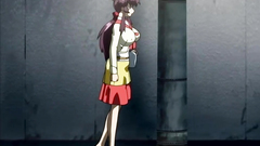 He's jerking his cock in front of sexy hentai cutie