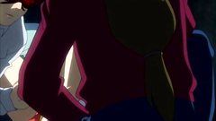 Young and very busty sexy babe gangbanged by horny dudes