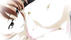 Adorable brunette girl with large massive tits alone in the shower