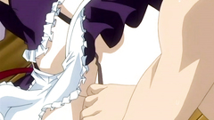 Young blonde maid with big tits sedcued by master for fuck