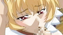 Busty submissive blonde knows what to do when he's horny