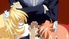 Two young maids licking cock like a lollipop