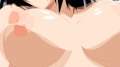 Busty hentai brunette girl pounded really deep and hard