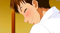 Hot brunette girl with big tits takes cock in mouth