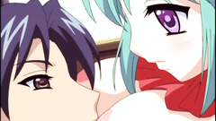 Big breasted hentai maids serving their master's cock