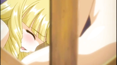 Three beautiful babes serve one lucky cock