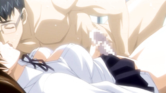 Handsome long-haired babe gets fucked till orgasm