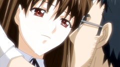 Sad schoolgirl moans loud while the drilling