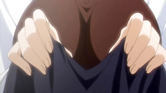 Sad schoolgirl moans loud while the drilling