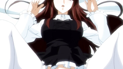 Round breasted sexy maid rides her guest's erection