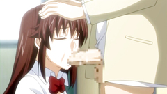 Young and sexy schoolgirl swallows big hard cock