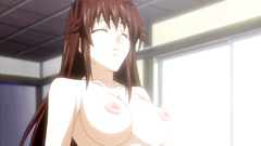 Long-haired naked cutie gets filled with hard cock